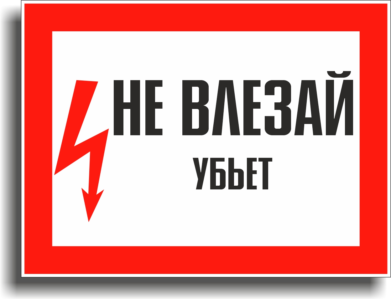 Знак электробезопасности 1.19